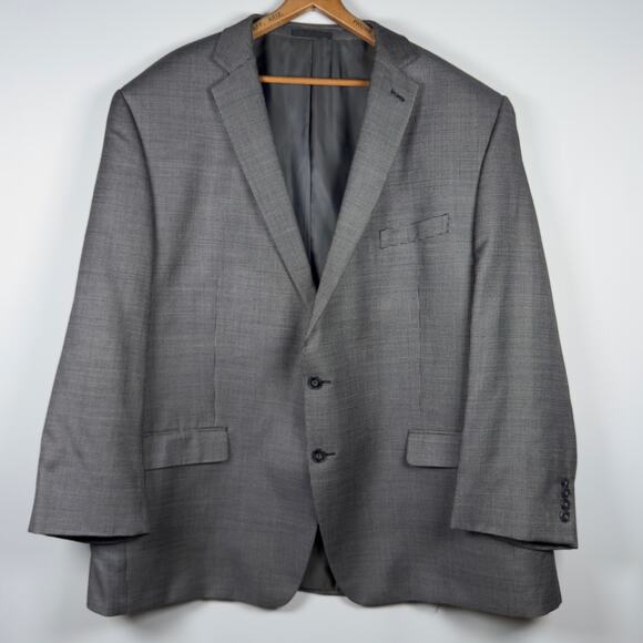 Calvin Klein Men's Suit Jacket Gray 48% Wool 52% Silk Size 52R - Picture 1 of 7